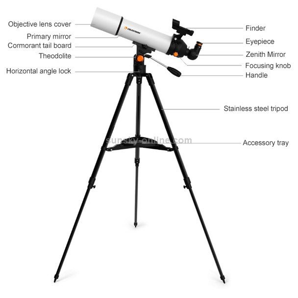 Xiaomi Youpin CELESTRON SCTW-80 Astronomical Telescope 80mm Objective Lens Diameter(White)