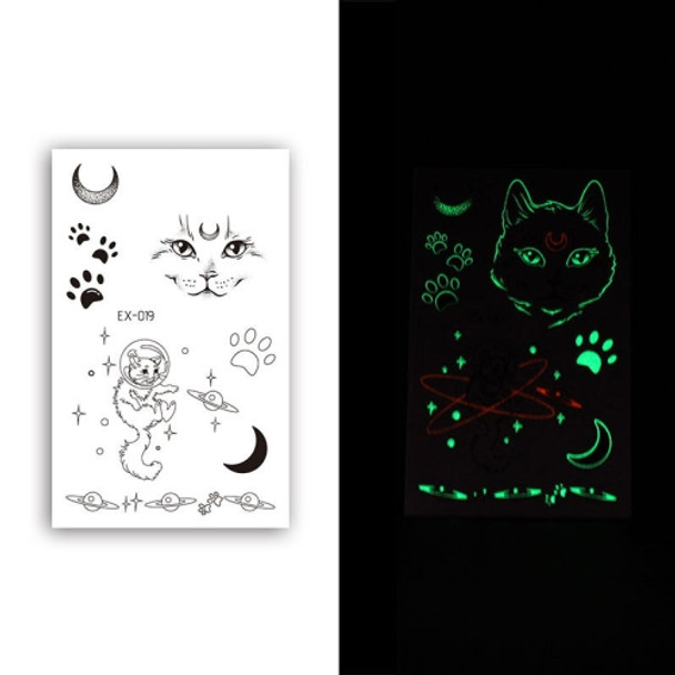 10 PCS Waterproof Color Luminous Tattoo Sticker Face Sticker(EX-019)