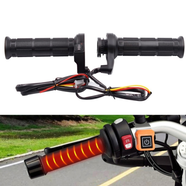 CS-203A1 Motorcycle Modified Electric Heating Hand Cover Heated Grip Handlebar, Upgrade Version