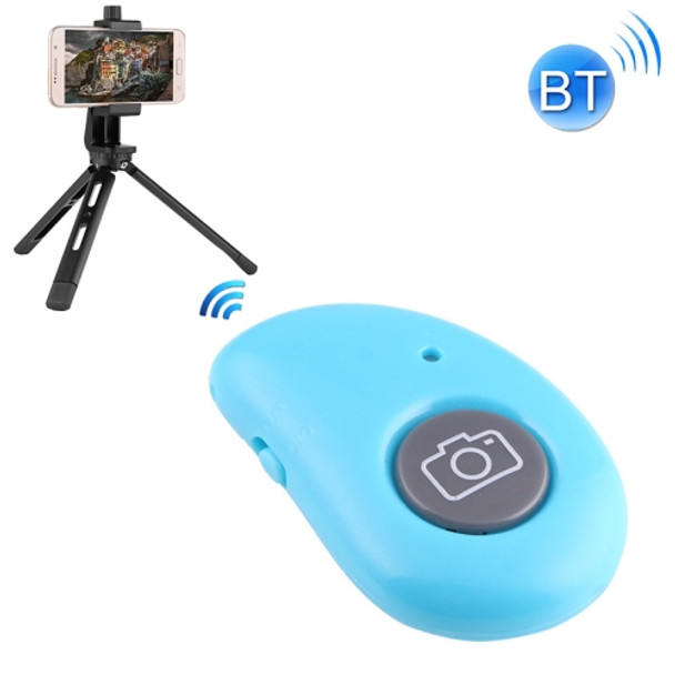 For Android 4.2.2 or Newer and IOS 6.0 or Newer Bluetooth Photo Remote Shutter, For iPhone, Galaxy, Huawei, Xiaomi, LG, HTC and Other Smart Phones(Blue)