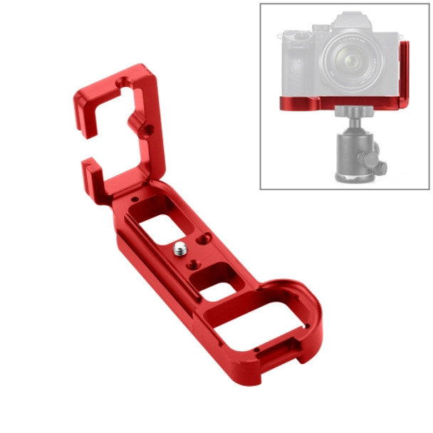 PULUZ 1/4 inch Vertical Shoot Quick Release L Plate Bracket Base Holder for Sony A7R / A7 / A7S / A7R2 / A7S2(Red)