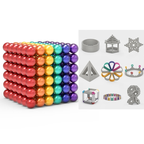 5mm Buckyballs Magnetic Balls / Magic Puzzle Magnet Balls (216pcs Magnet Balls Included), 6-Color Random Delivery