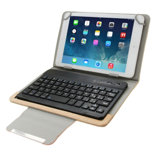 Universal Leather Case with Separable Bluetooth Keyboard and Holder for 10.1 inch Tablet PC(Brown)