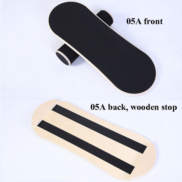 Surfing Ski Balance Board Roller Wooden Yoga Board, Specification: 05A Black Sand