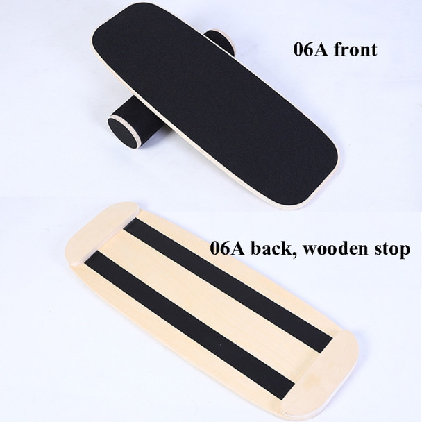 Surfing Ski Balance Board Roller Wooden Yoga Board, Specification: 06A Black Sand