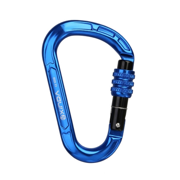 XINDA XD-8123N Outdoor Climbing Equipment Fast Hanging Buckle Carabiner Pear Main Lock HMS Safety Buckle(Blue)