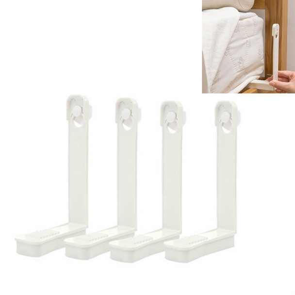 5 Sets Bed Sheet Holder Household Invisible Seamless Anti-skid Clip Quilt Bed Sheet Buckle(White)