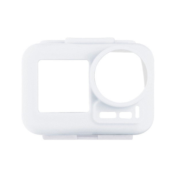 PULUZ Silicone Protective Case for DJI Osmo Action with Frame(White)