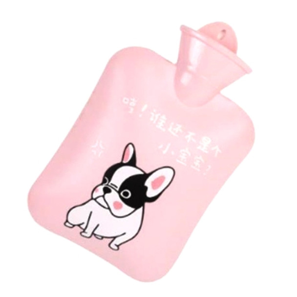 Portable Cartoon Explosion-proof Warm Water Bag(Pink)