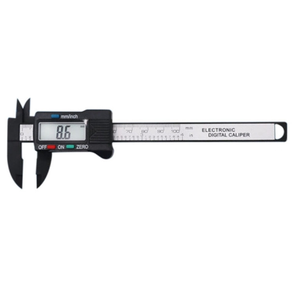 Plastic Fiber Digital Display Vernier Caliper, Measure Range: 100mm (4 inch), Plastic Box Packing