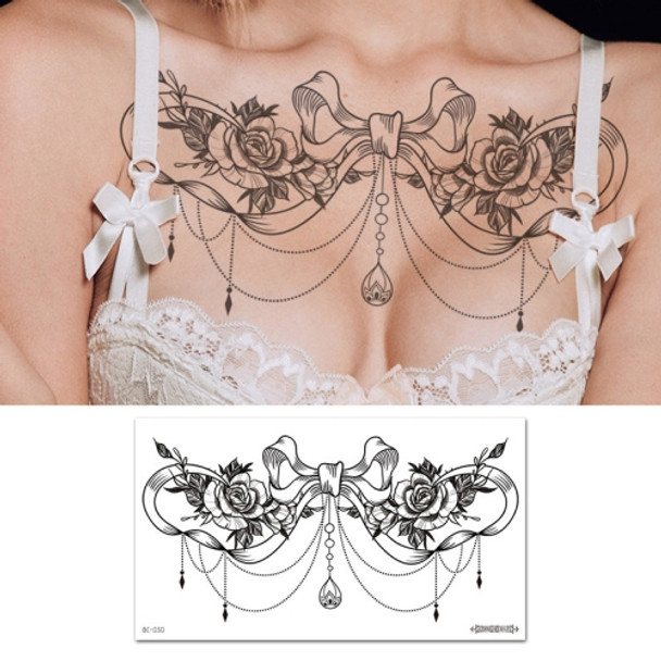 10 PCS Waterproof Tattoo Sticker Clavicle Chest Scar Covering Sticker(BC-030)