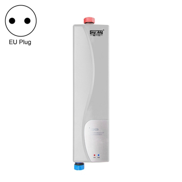 GZU Storage-Free Instant Heating Type Constant Temperature Small Electric Water Heater, Stand-alone Type, EU Plug(White)