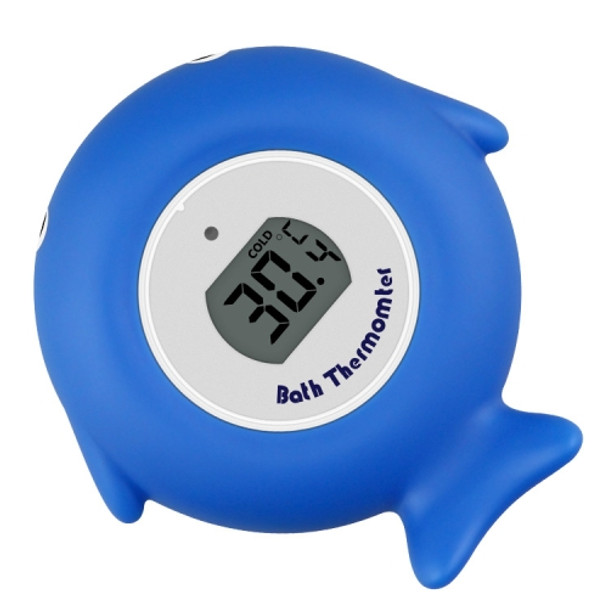 2 PCS Little Fish Baby Bath Electronic Thermometer Bathtub Pool Water Thermometer(Blue)