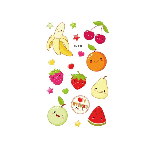 20 PCS Waterproof Painted Fruits Vegetables Plants Children Tattoo Stickers(EC-545)