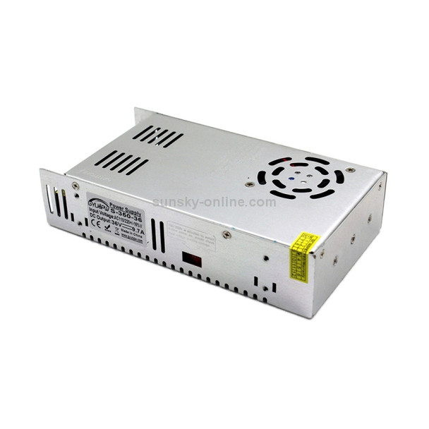 S-350-36 DC36V 9.7A 350W Light Bar Regulated Switching Power Supply LED Transformer, Size: 215 x 115 x 50mm