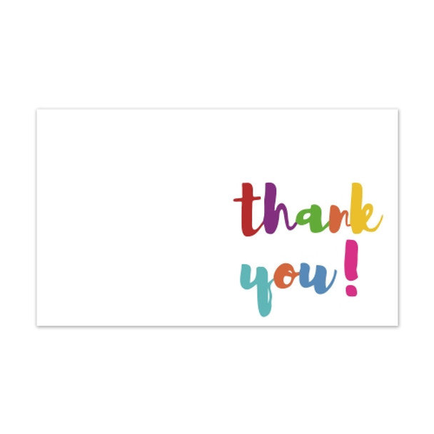 200 PCS Coated Paper Thank You Card Gift Card Packaging English Card(Q28)