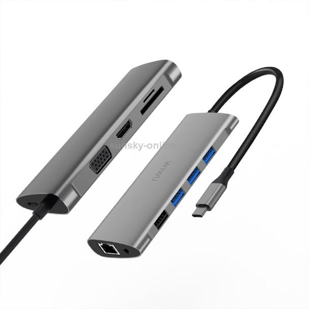 WIWU A11 11 In 1 Type-C / USB-C Multifunctional Extension HUB Adapter