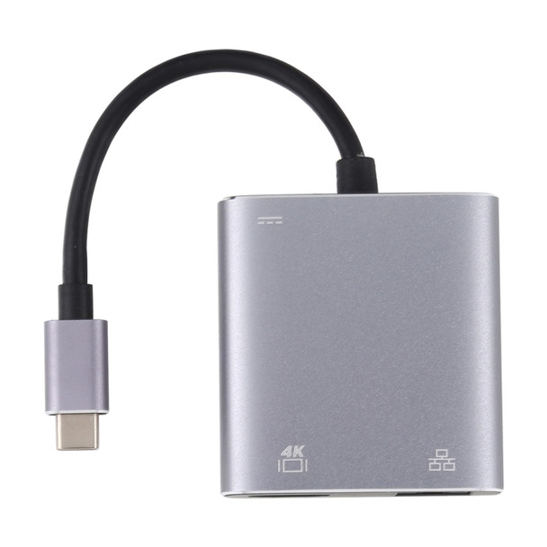 USB-C to HDMI / RJ45 Adapter with Gigabit Ethernet Card & PD