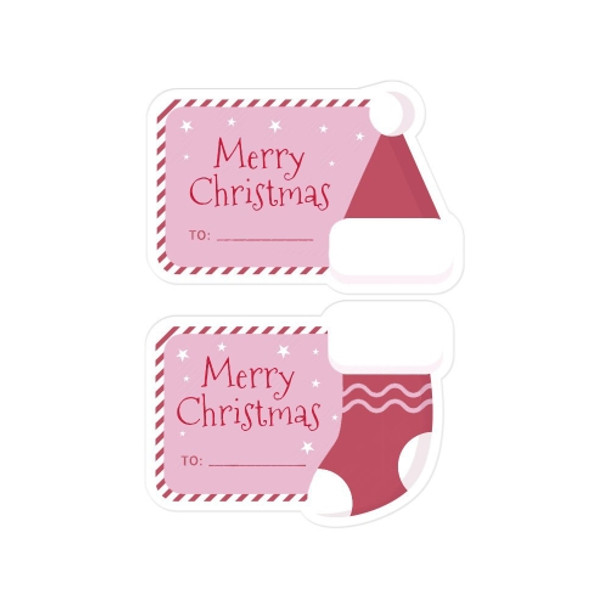 50 Sheets Special Shaped Christmas Gift Box Sealed Sticker(A)