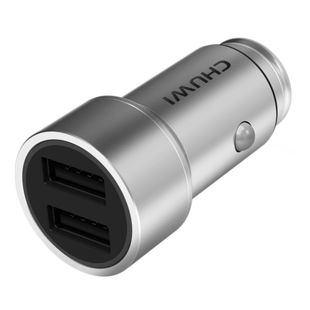 CHUWI C-100 5V 2.4A  Max 3.4A Dual USB Port Raid Car Charger Adapter, For iPhone, Galaxy, Huawei, Xiaomi, LG, HTC and other Smart Phones