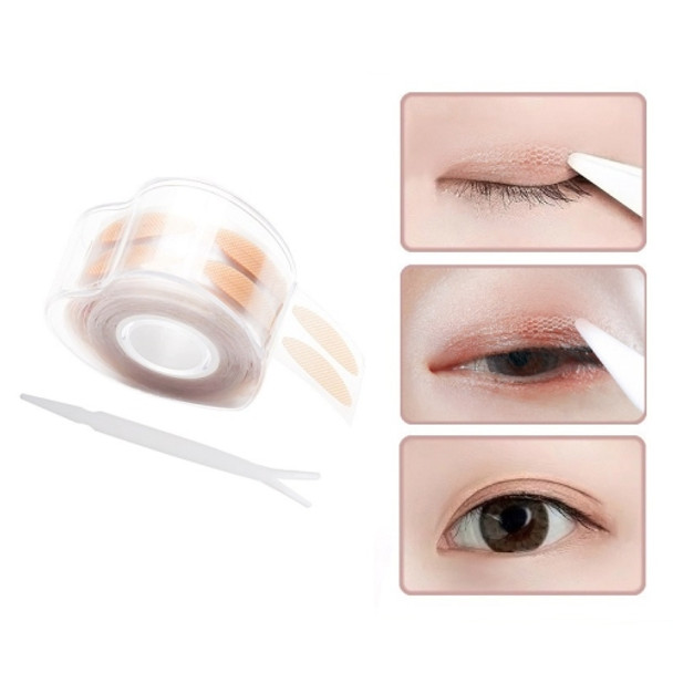 3 PCS Lace Mesh Double-Sided Seamless Invisible Natural Waterproof Double Eyelid Sticker(Love Grid-L Type)