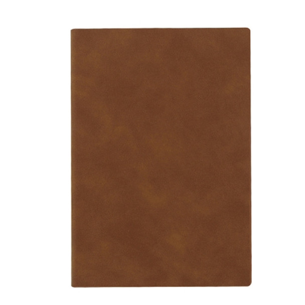 2 PCS Business Notebook PU Retro Soft Leather Office Notepad, Cover color: Brown Ordinary, Specification: A5