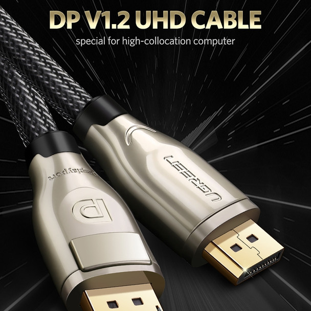 UGREEN 4K x 2K DisplayPort Male to Male Cable DP1.2 Ultra HD Display Connecter, Length: 3m