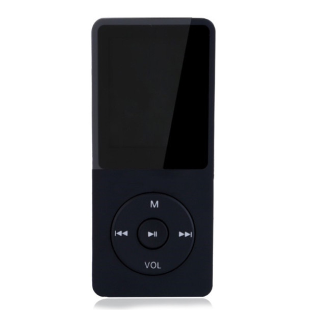 Fashion Portable LCD Screen FM Radio Video Games Movie MP3 MP4 Player Mini Walkman, Memory Capacity:4GB(Black)