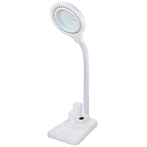 2 PCS White Led Desk Lamp Desktop Magnifying Glass Work Lamp(GB Plug)