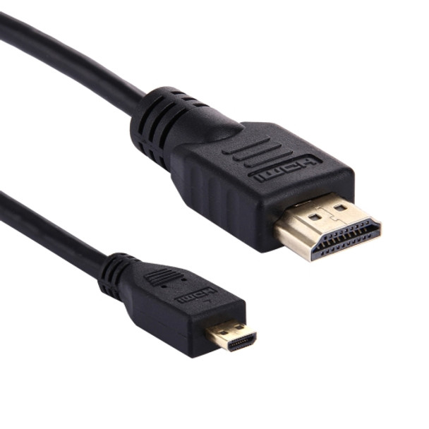 1.5m Micro HDMI to HDMI 19 Pin Cable, 1.4 Version, Support 3D