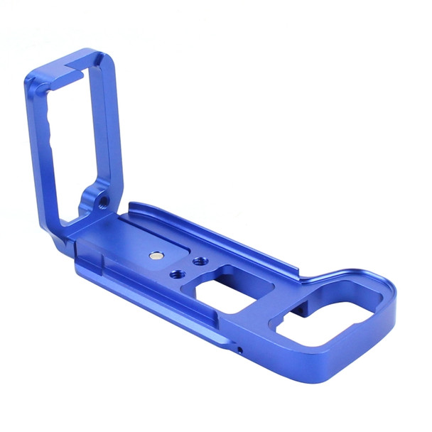 PULUZ 1/4 inch Vertical Shoot Quick Release L Plate Bracket Base Holder for Sony A9 (ILCE-9) / A7 III/ A7R III(Blue)