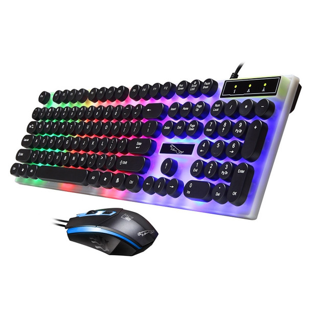 ZGB G21 Luminous Wired Keyboard + Mouse Set (Black)