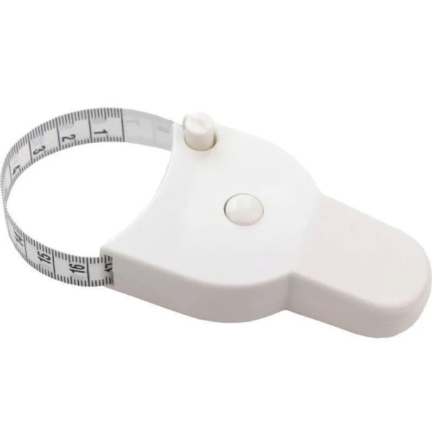 2 PCS Automatic Measuring Circumference Of Measuring Ruler Measuring Tape(White)
