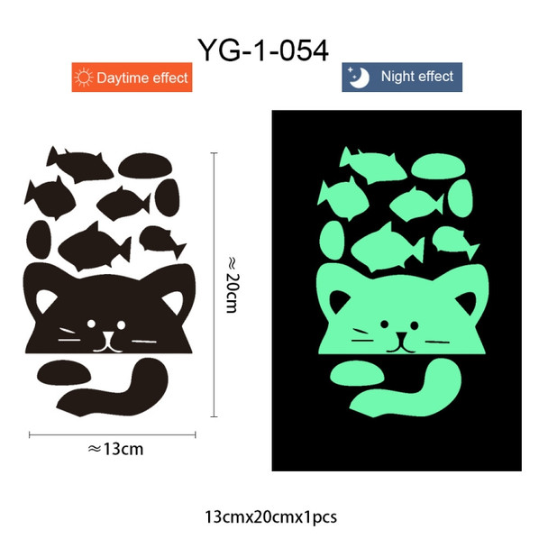 5 PCS Cartoon Luminous Home Decoration Switch Stickers(YG-1-054)