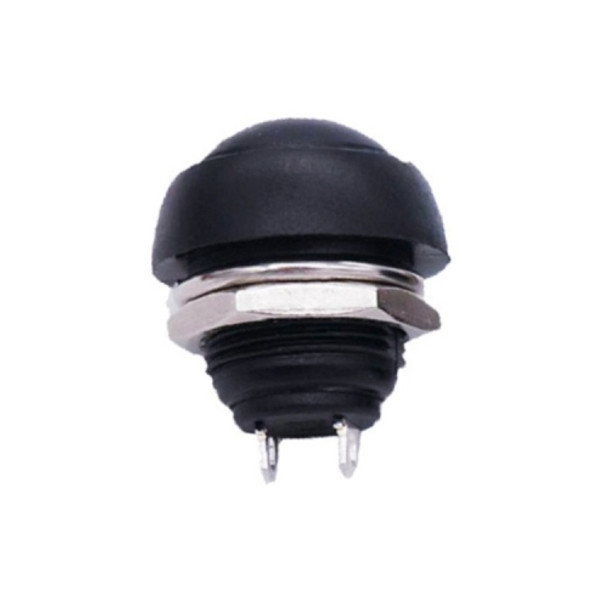 10 PCS Small Waterproof Self-Reset Button Switch(Black)