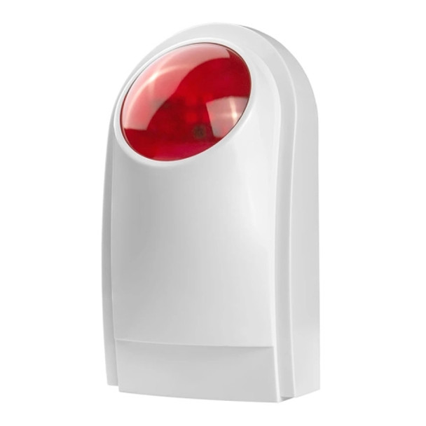 Outdoor Siren with Red Flashlight (PA-100), Can be used 1.2A 12V as a Backup Battery (not include)