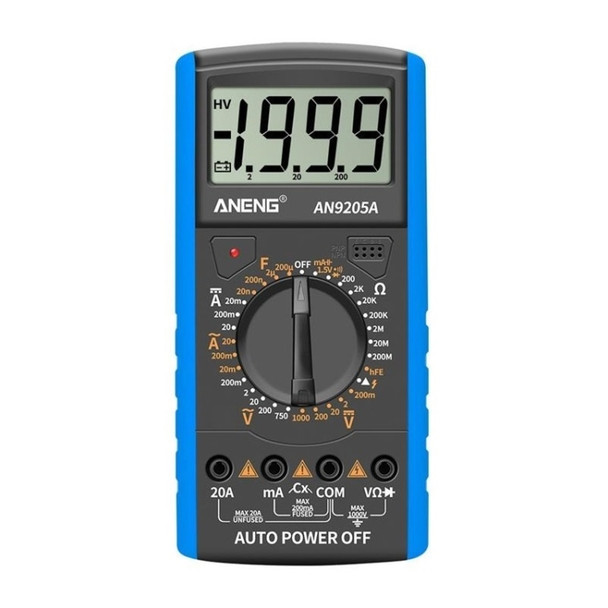 ANENG Automatic High-Precision Intelligent Digital Multimeter, Specification: AN9205A(Blue)