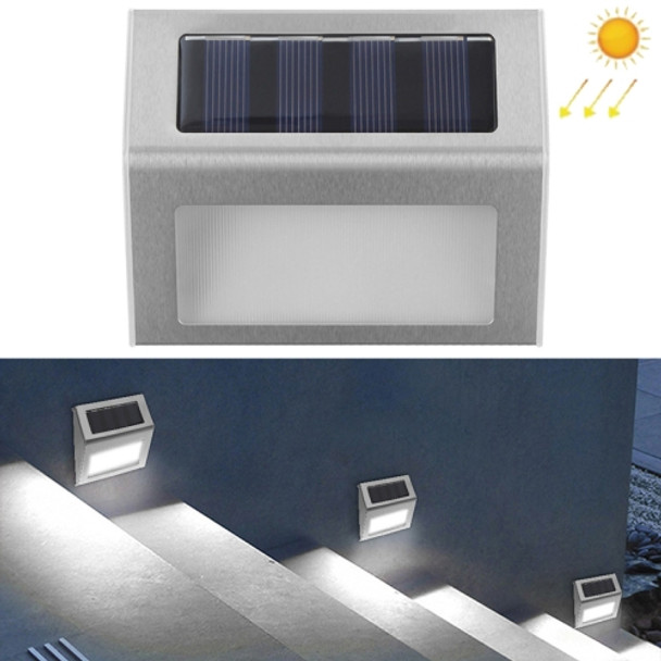 6 LED Solar Stainless Steel Stair Ladder Lamp Wall Light(White Light)