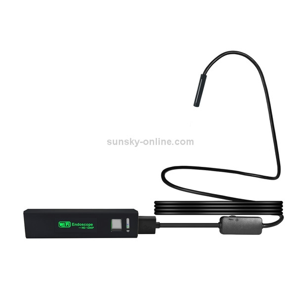 2.0MP HD Camera WiFi Endoscope Snake Tube Inspection Camera with 8 LED, Waterproof IP68, Lens Diameter: 8mm, Length: 5m, Soft Line