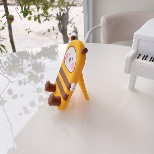 008 Stereo Cute Cartoon Folding Phone Holder(Bee)