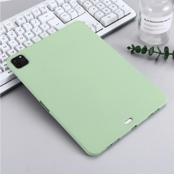 Solid Color Liquid Silicone Dropproof Full Coverage Protective Tablet Case For iPad Pro 11 2018 / 2020(Green)
