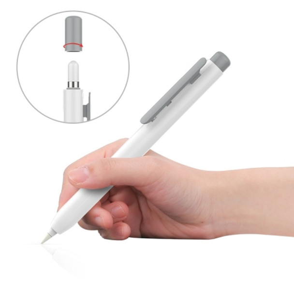 Automatic Retractable Stylus Pen Case For Apple Pencil 1(Gray)