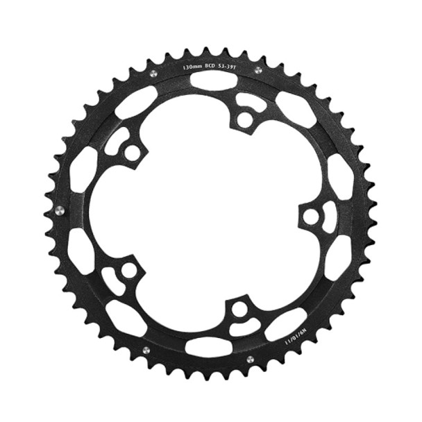 WEST BIKING YP0719274 53-39T Road Bike Crank Racing Double Disc(Black)