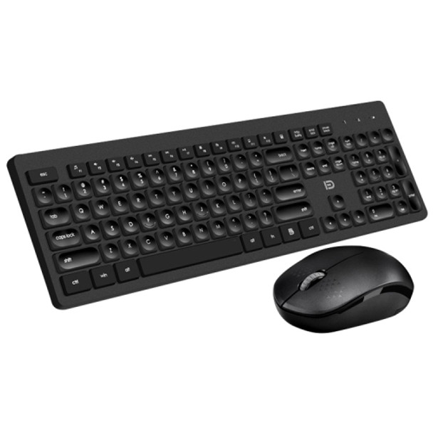 FOETOR iK7300 Wireless Keyboard and Mouse Set (Black)