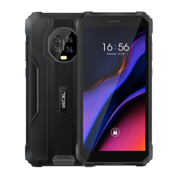 [HK Warehouse] Blackview OSCAL S60 Rugged Phone, 3GB+16GB, IP68/IP69K Waterproof Dustproof Shockproof, 5.7 inch Android 11.0 MTK6761V/WE Quad Core up to 2.0GHz, OTG, Network: 4G (Black)