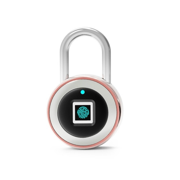 Cabinet Smart USB Padlock Waterproof Bluetooth APP Remote Authorization Fingerprint Lock(Pink)