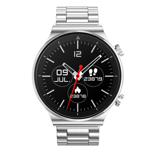 N58 IP67 1.28 inch Touch Color Screen Smart Watch(Stainless Steel Silver)