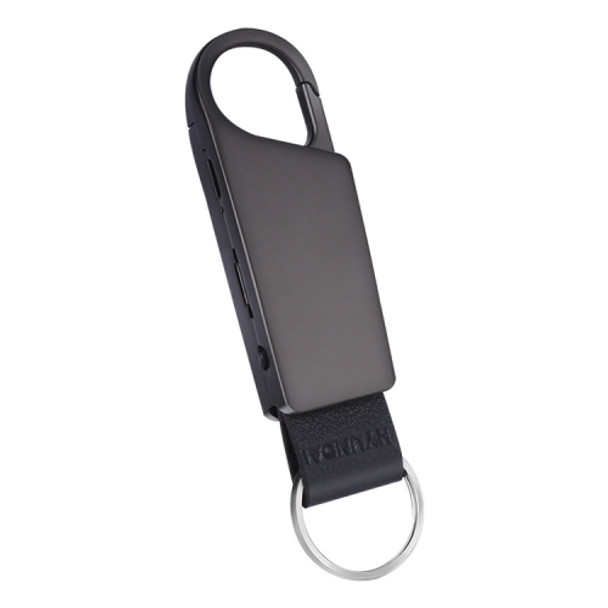 HY-302 Noise Reduction Keychain Voice Recorder (Black)