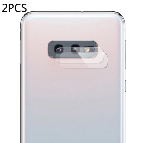 2 PCS ENKAY Hat-Prince 0.2mm 9H 2.15D Curved Explosion-proof Rear Camera Lens Protector Tempered Glass Film for Galaxy S10 E