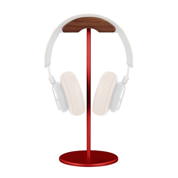 020 Walnut Aluminum Alloy Display Holder for Headset(Red)